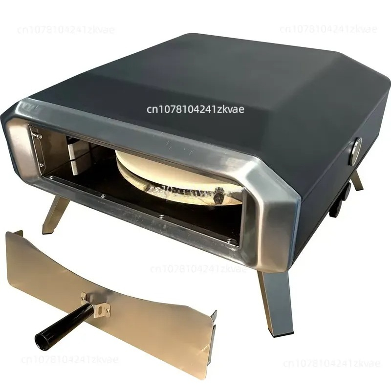 Camping Cooking Ovens - 16 Inch Household Manual Rotating Pizza
