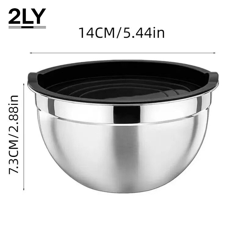 Camping Cooking Pan Set - Thickened Stainless Steel Mixing Bowls Set