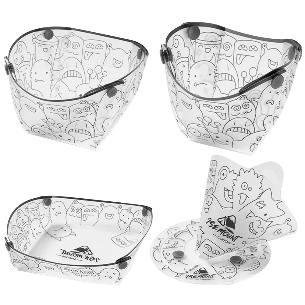Camping Cooking Tray - PP Foldable Dinnerware Portable Camp Flatware