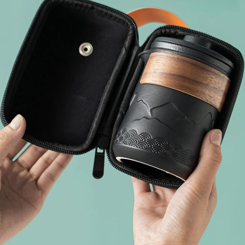 Camping Cooking Pan Set - Portable Travel Tea Set One Pot