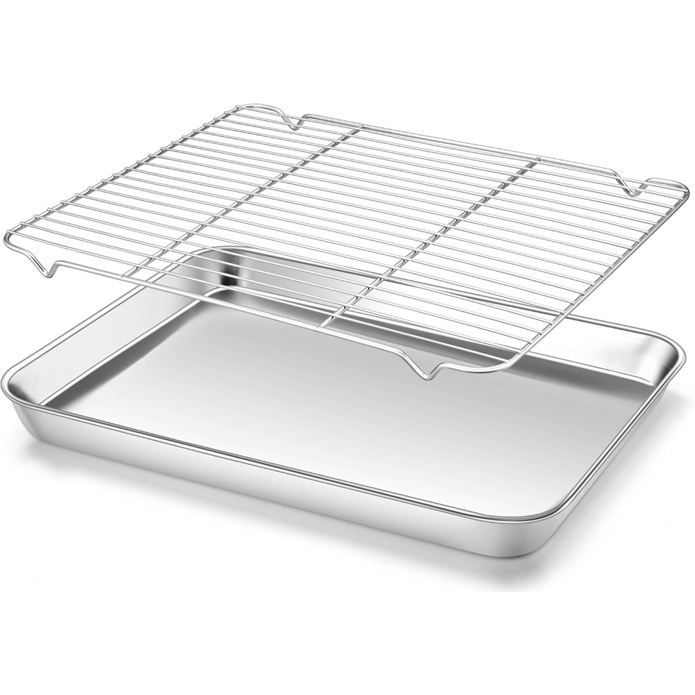 Camping Cooking Dishes - Multifunction Baking Pan With Wire Rack