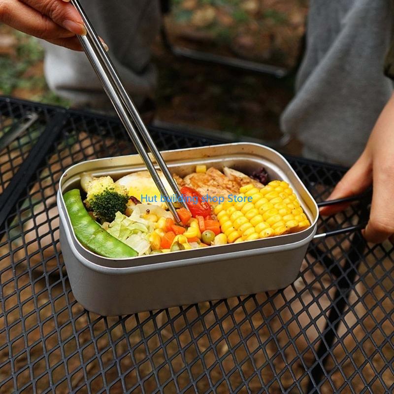 Japanese Camping Cooking - T21C 800ml Outdoor Japanese Aluminum Lunch