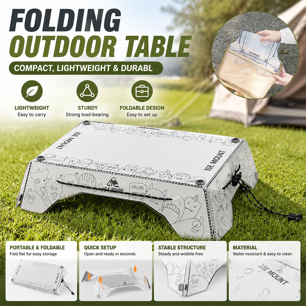 Camping Cooking Tray - Portable Multi Folding Camping Table PP
