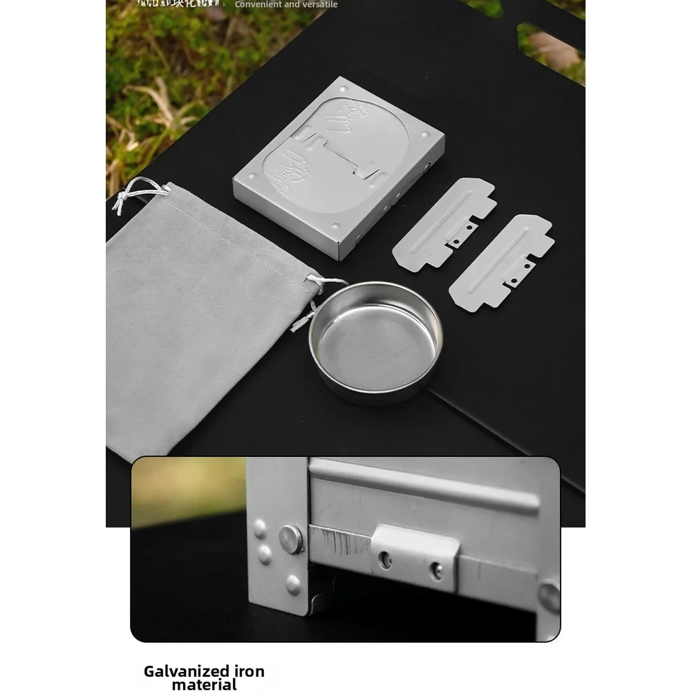 Camping Cooking Tray - Portable Foldable German Solid Fuel Stove