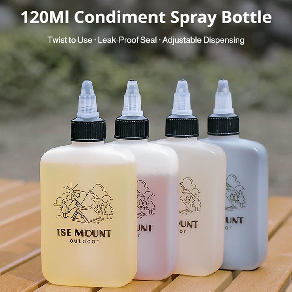 Camping Cooking Oil Container - 120ML Camping Oil Dispenser Bottle Leakproof