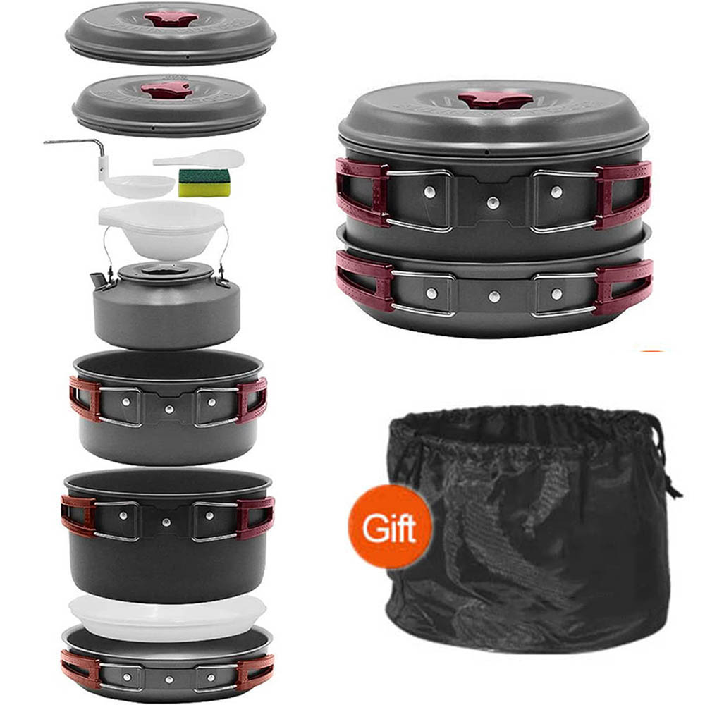 Camping Cooking Frying Pan - Outdoor cooking 3-4 person picnic set
