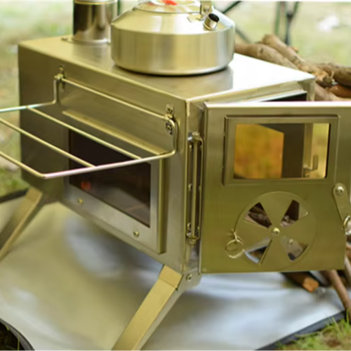 Camping Cooking Ovens - Portable Stainless Steel BBQ Stove, Outdoor