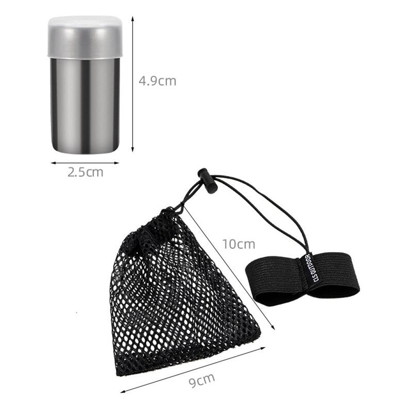 Spice Kit Compact - Mini Spice Bottles Stainless Steel Compact