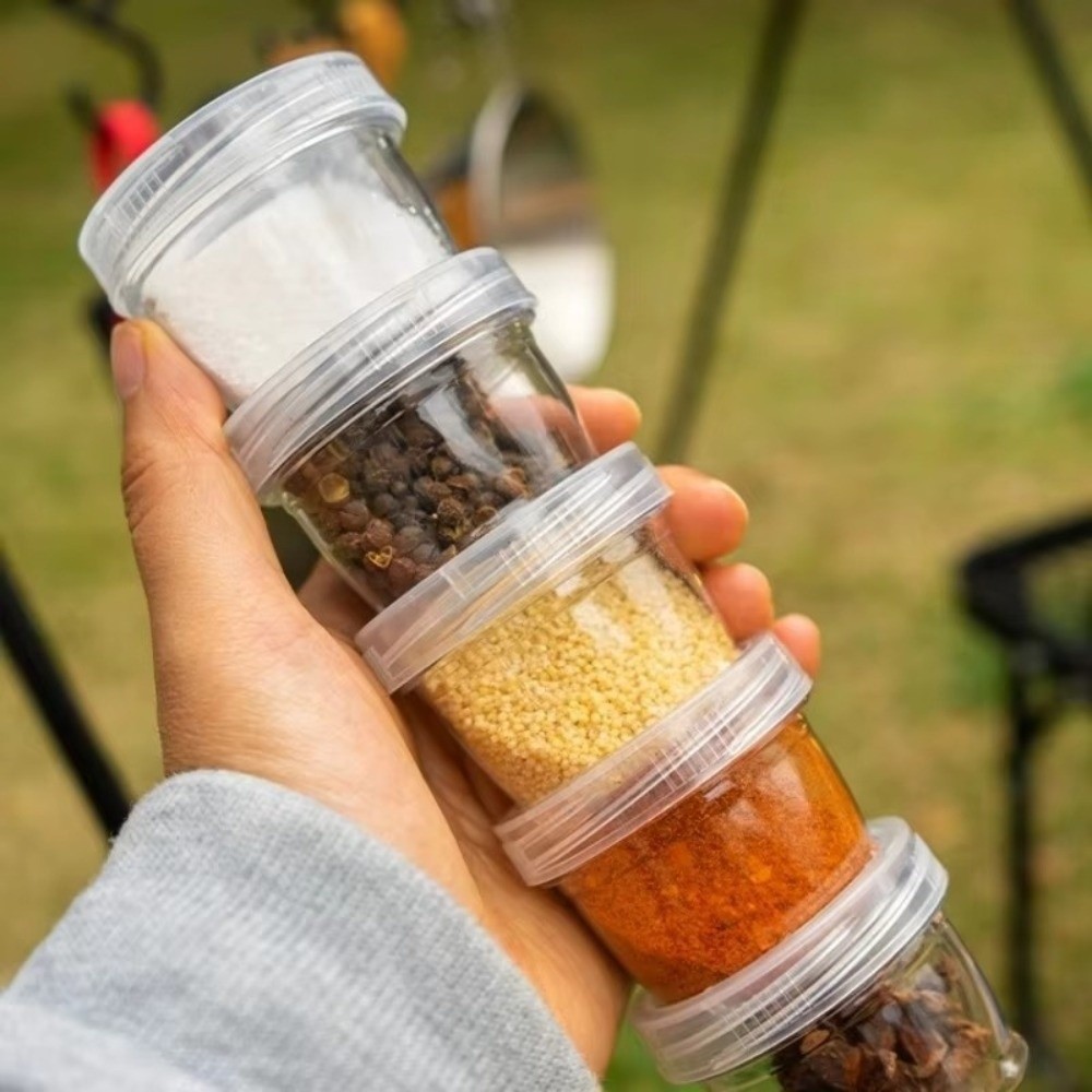 Spice Kit Compact - Portable Camping Spice Kit 5 Bottles