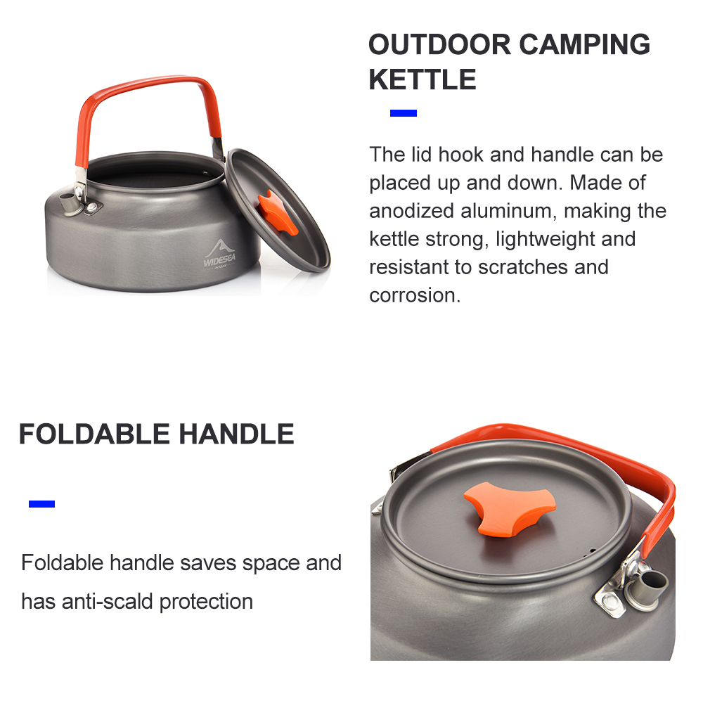 Widesea 1.1L 2L1.5L Camping Wa - Camping Cooking Pan Set recension och pris