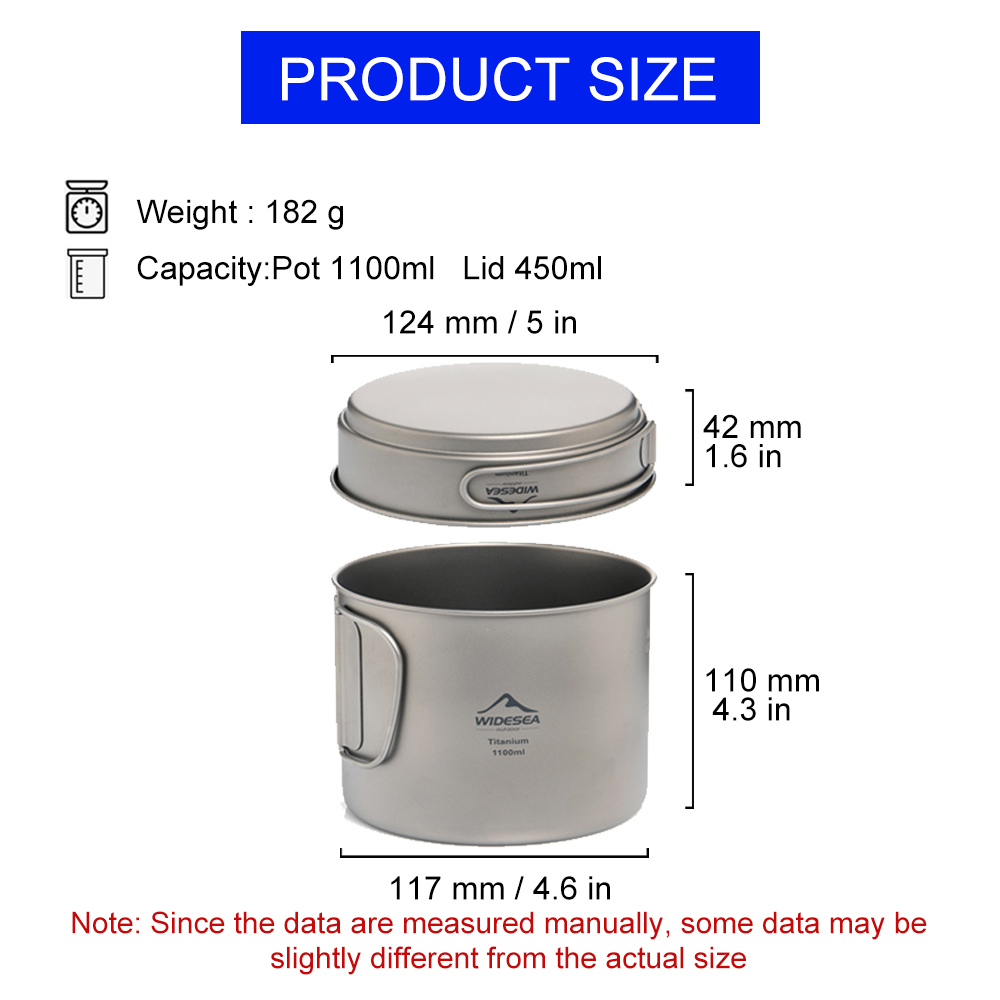 Widesea Ultralight Titanium Ca - Camping Cooking Oil recension och pris
