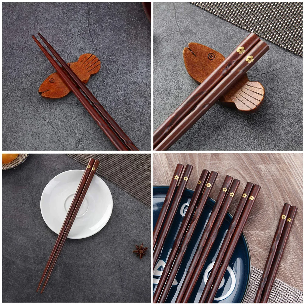 5 Pairs Japanese Natural Woode - Japanese Camping Cooking recension och pris