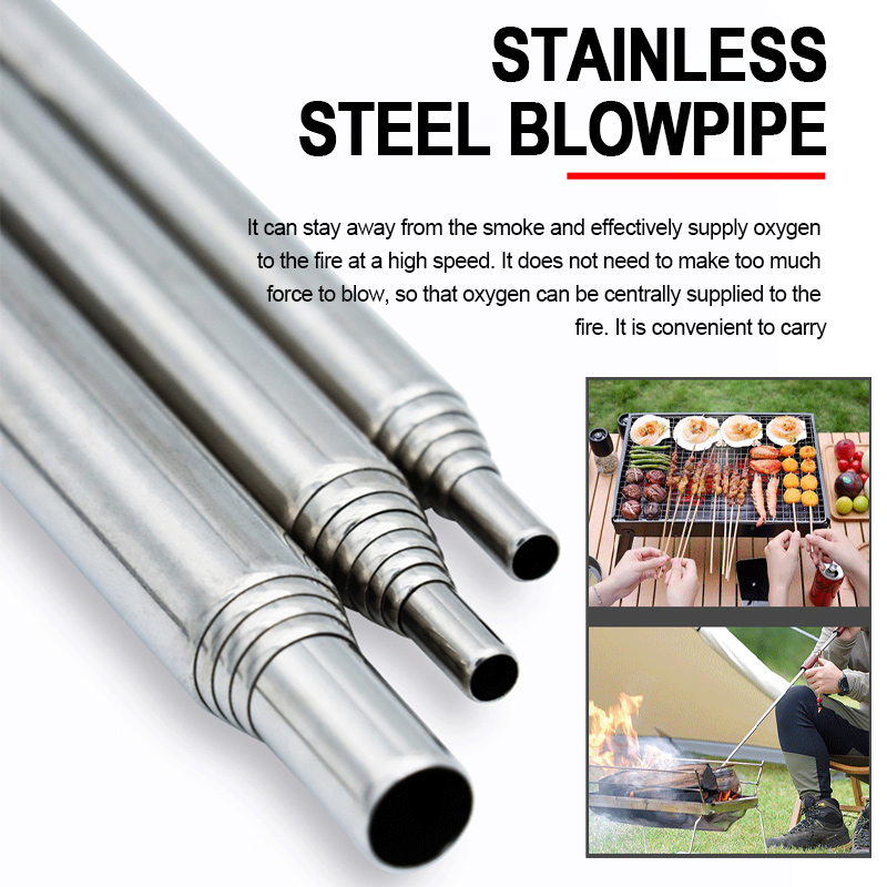 Blow Fire Tube Mouth Blowpipe  - Camping Cooking Youtube recension och pris