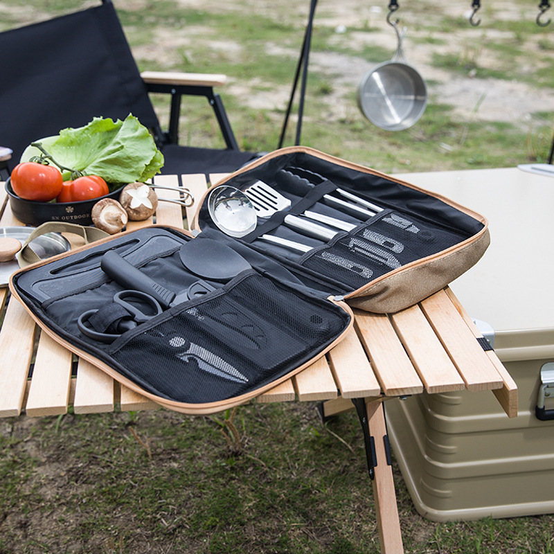 8pcs Camping Kitchen Cookware  - Camping Cooking Pan Set recension och pris