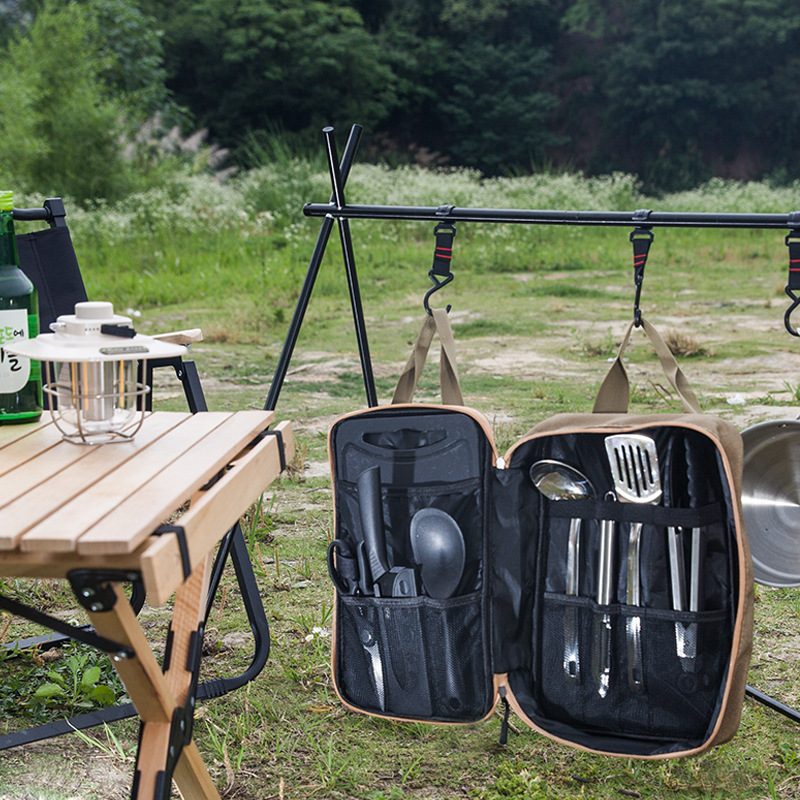 8pcs Camping Kitchen Cookware  - Camping Cooking Pan Set recension och pris