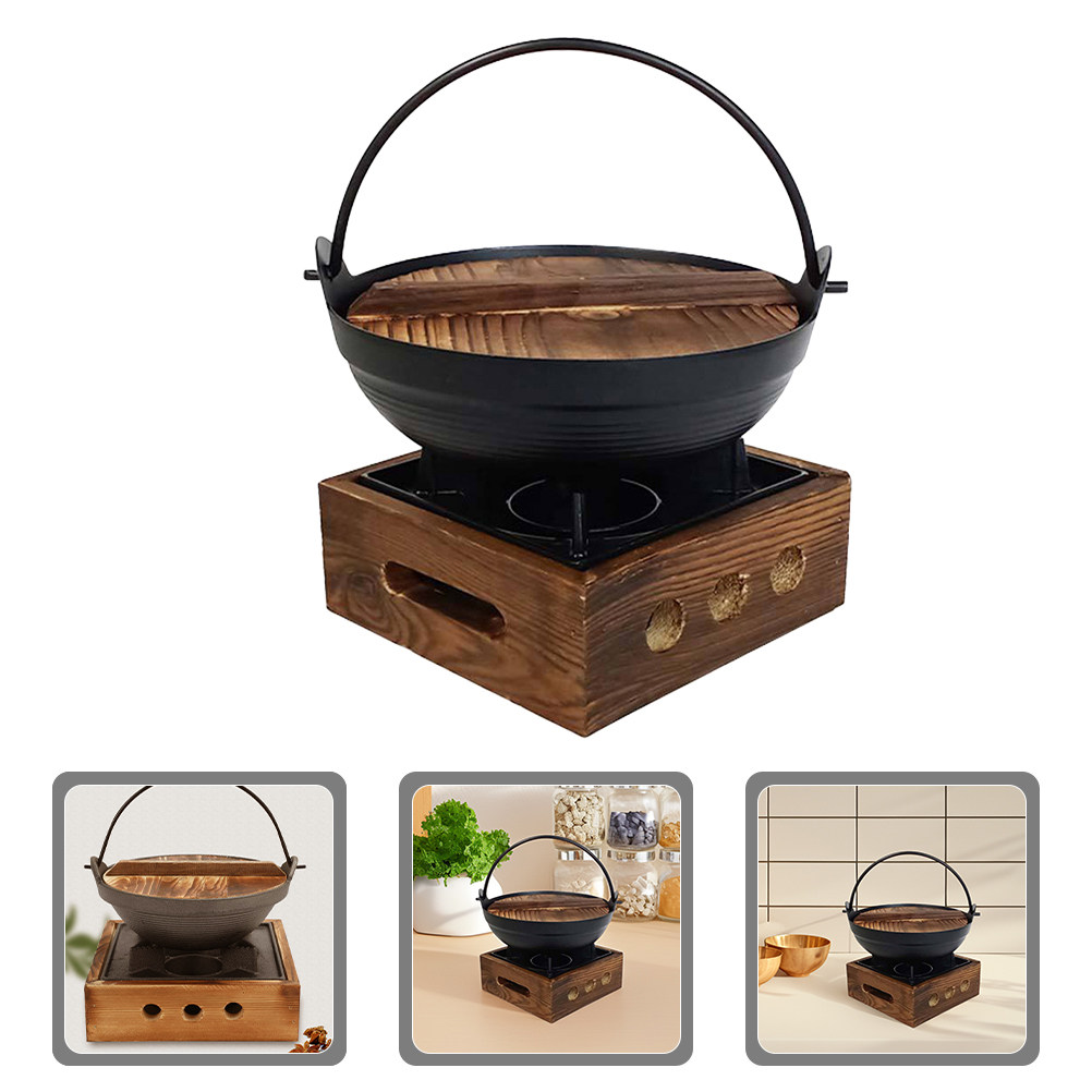1Set Cast Iron Japanese Sukiya - Japanese Camping Cooking recension och pris