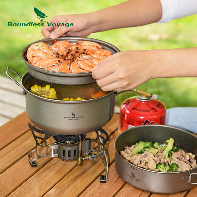 Boundless Voyage Titanium Stea - Camping Cooking Frying Pan recension och pris