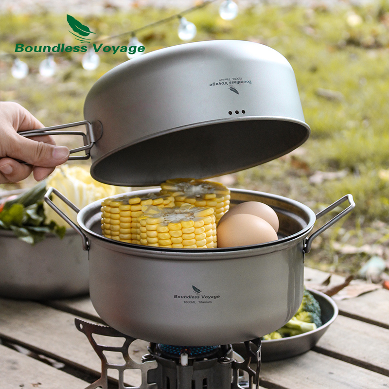 Boundless Voyage Titanium Stea - Camping Cooking Frying Pan recension och pris