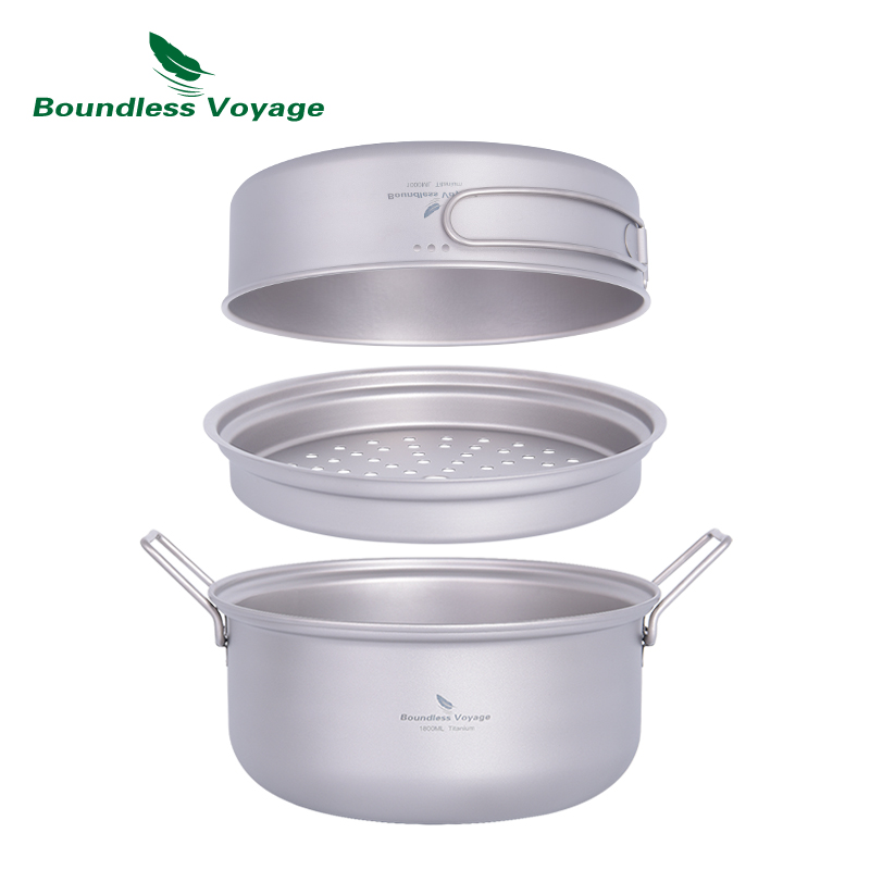 Boundless Voyage Titanium Stea - Camping Cooking Frying Pan recension och pris