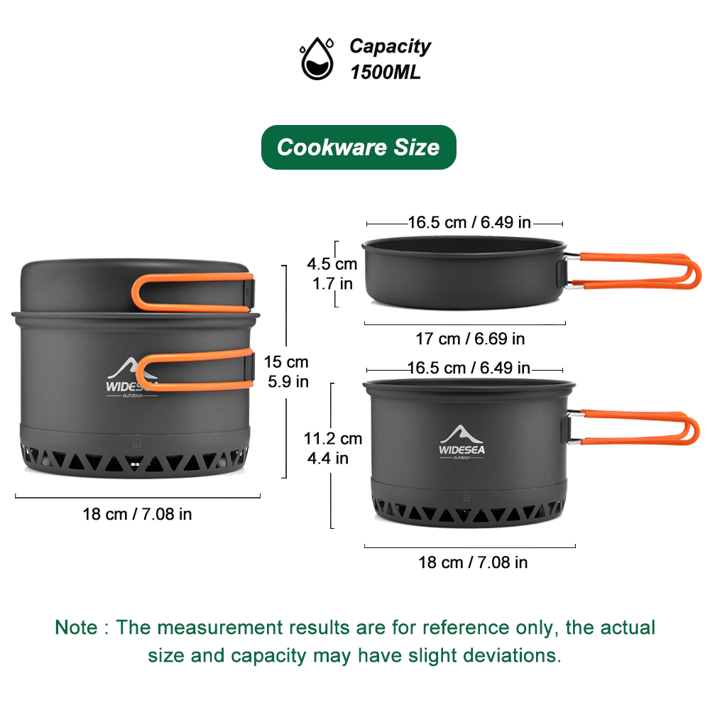Camping Tableware Outdoor Cook - Camping Cooking Pan Set recension och pris