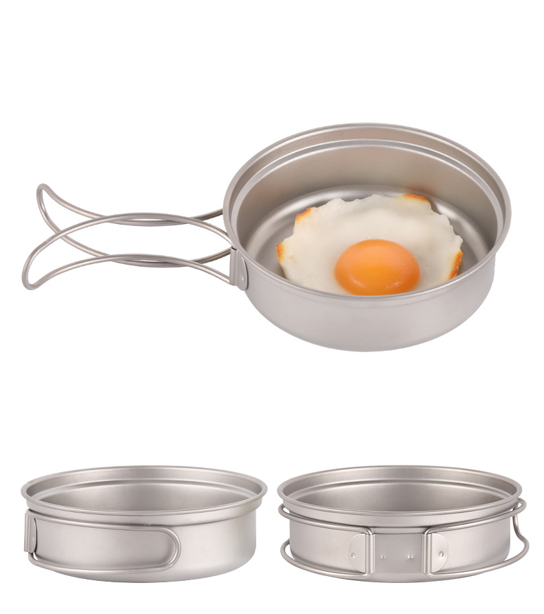 Camping Titanium Cooking Pan 1 - Camping Cooking Frying Pan recension och pris