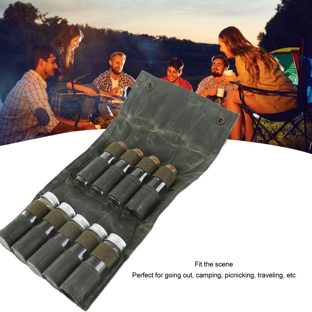 9 Pcs Durable Canvas Portable  - Camping Cooking Youtube recension och pris