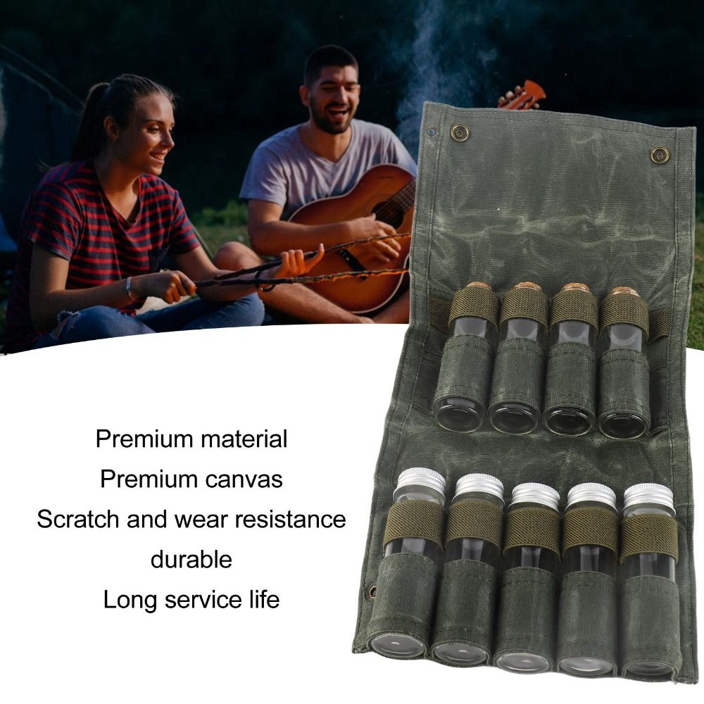 9 Pcs Durable Canvas Portable  - Camping Cooking Youtube recension och pris