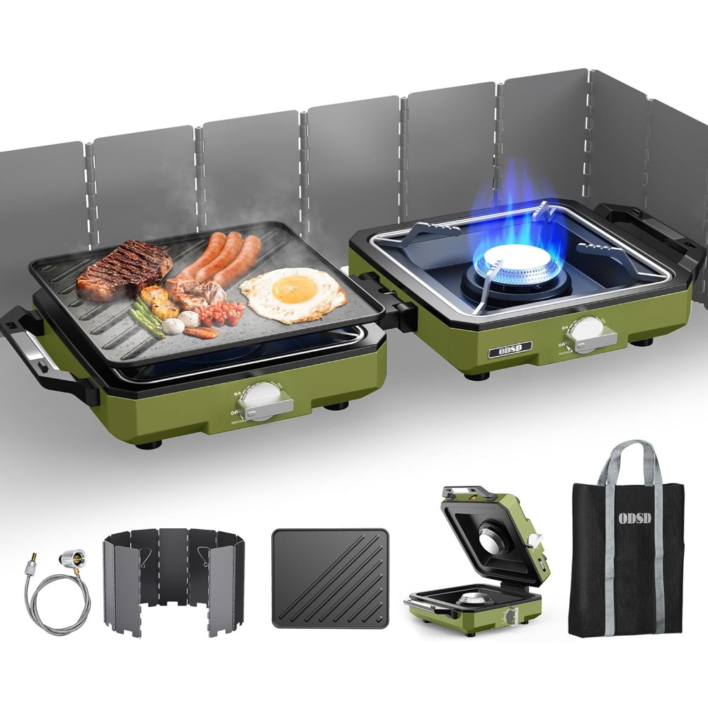 2 Burner Propane Camping Stove - Camping Cooking Frying Pan recension och pris