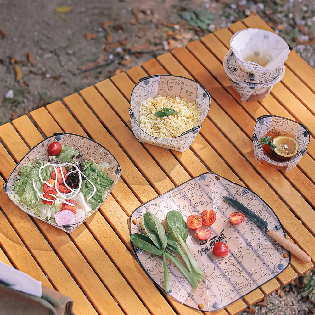 PP Foldable Dinnerware Portabl - Camping Cooking Tray recension och pris