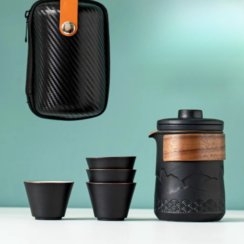 Portable Travel Tea Set One Po - Camping Cooking Pan Set recension och pris