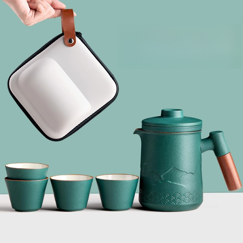 Portable Travel Tea Set One Po - Camping Cooking Pan Set recension och pris