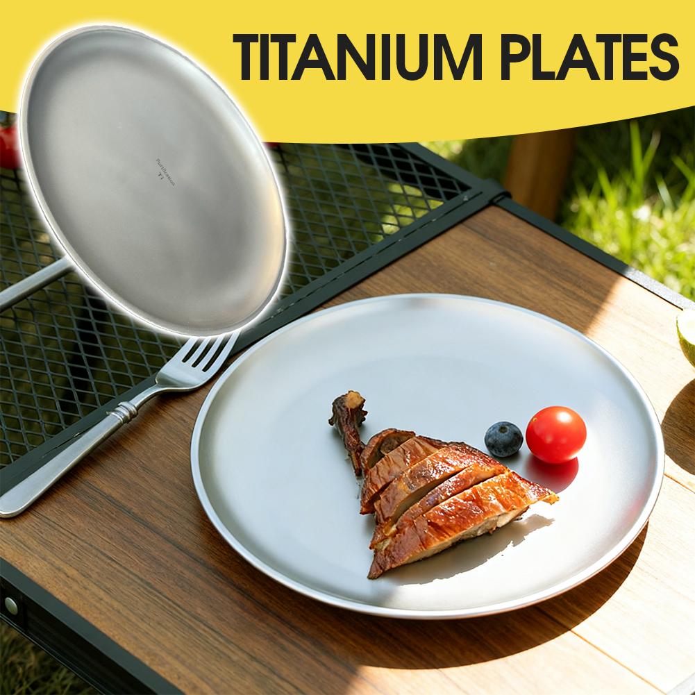 1/2Pcs Titanium Outdoor Campin - Camping Cooking Dishes recension och pris