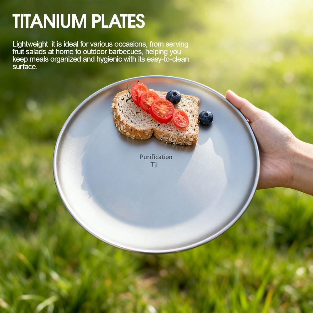 1/2Pcs Titanium Outdoor Campin - Camping Cooking Dishes recension och pris