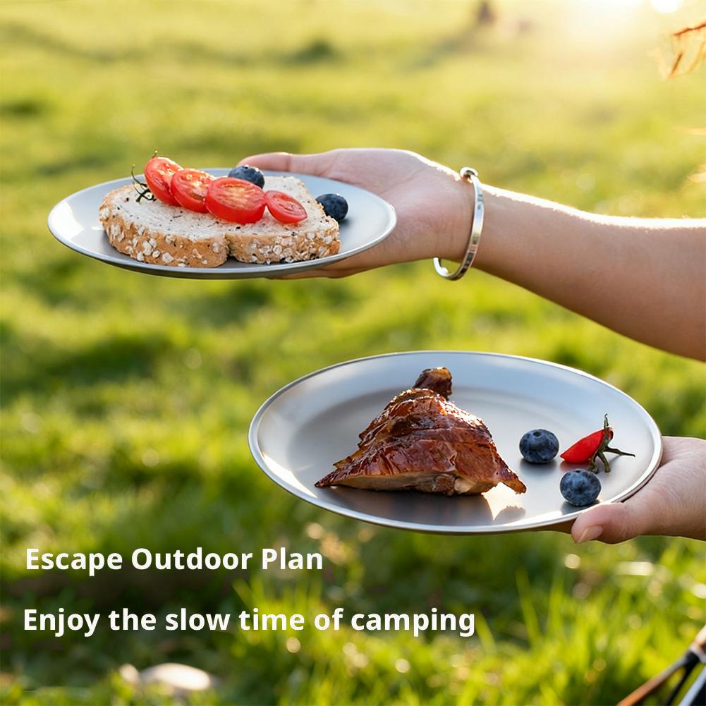 1/2Pcs Titanium Outdoor Campin - Camping Cooking Dishes recension och pris