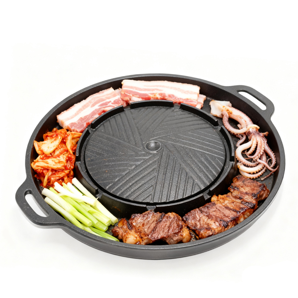 KOSUN Korean BBQ Grill Pan 2 i - Camping Cooking Tray recension och pris