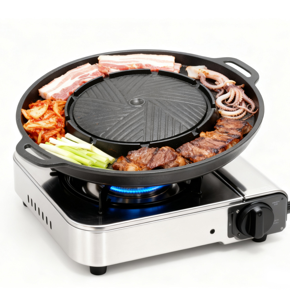 KOSUN Korean BBQ Grill Pan 2 i - Camping Cooking Tray recension och pris