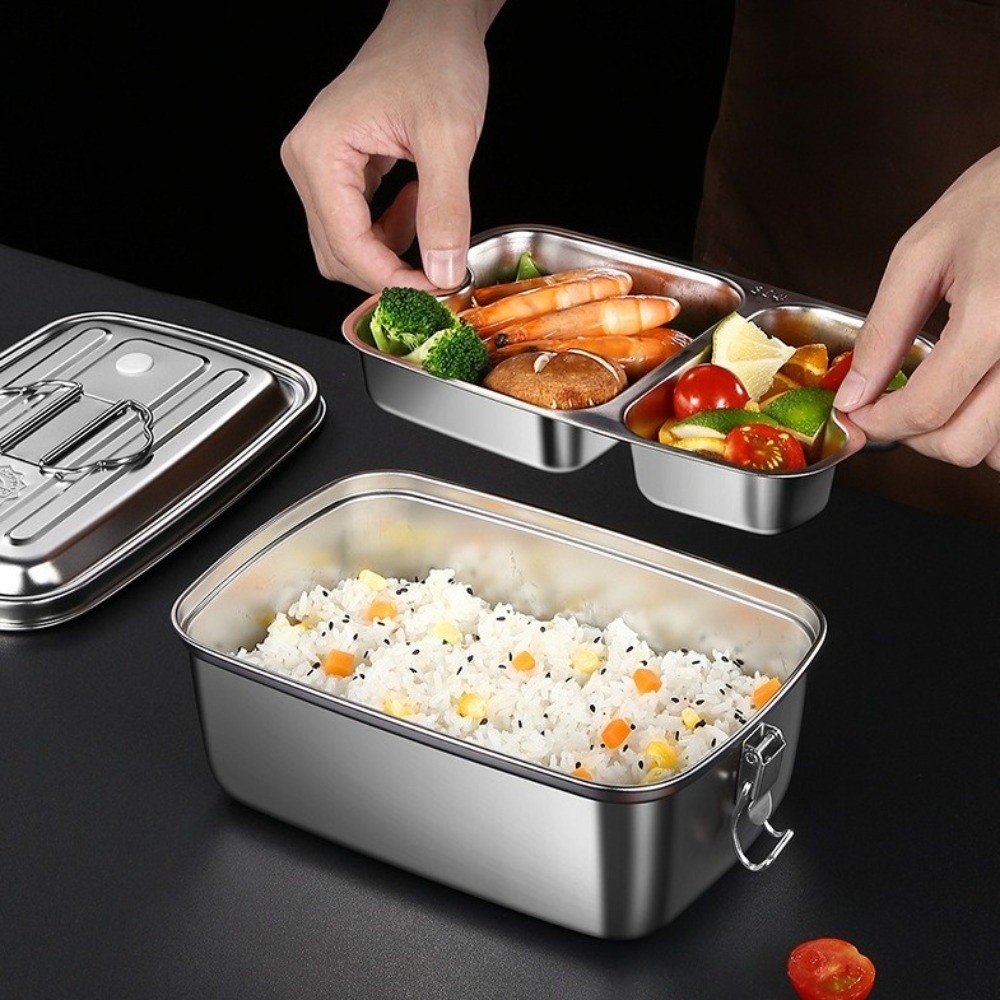 Double-layer Stainless Steel L - Camping Cooking Appliances recension och pris