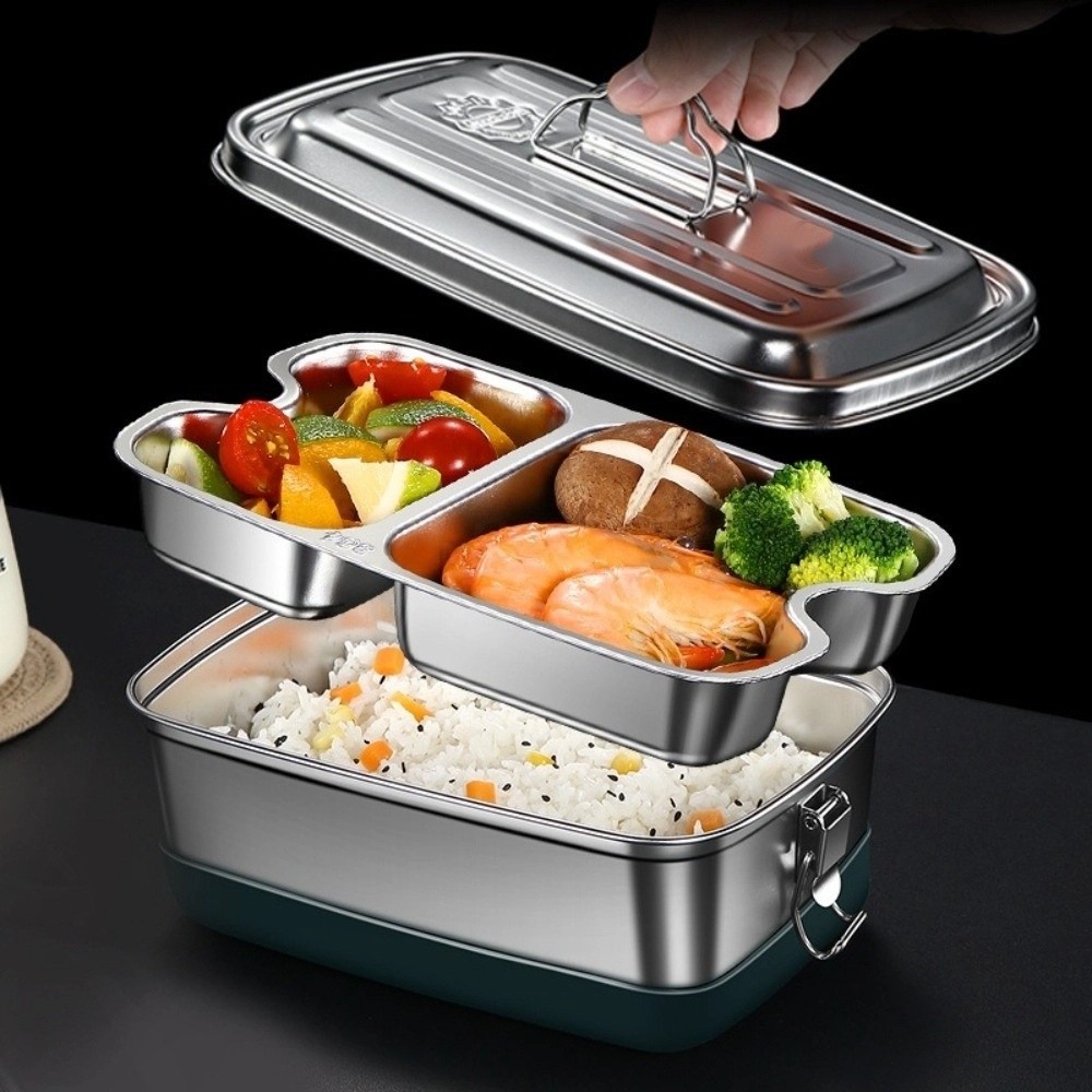 Double-layer Stainless Steel L - Camping Cooking Appliances recension och pris