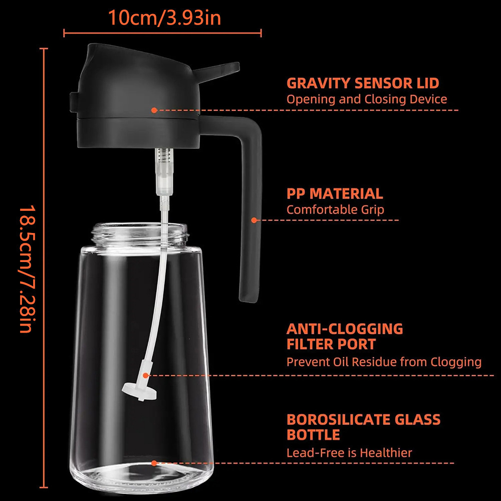 470ml Oil Spray Bottle Kitchen - Camping Cooking Oil Container recension och pris