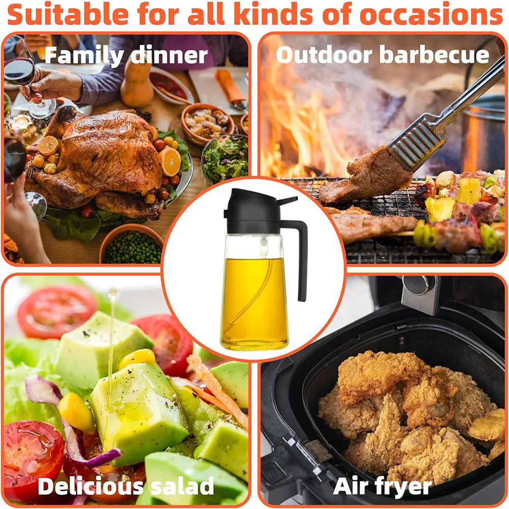470ml Oil Spray Bottle Kitchen - Camping Cooking Oil Container recension och pris