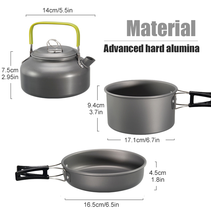 WESTTUNE Camping Cookware Kit  - Camping Cooking Pan Set recension och pris