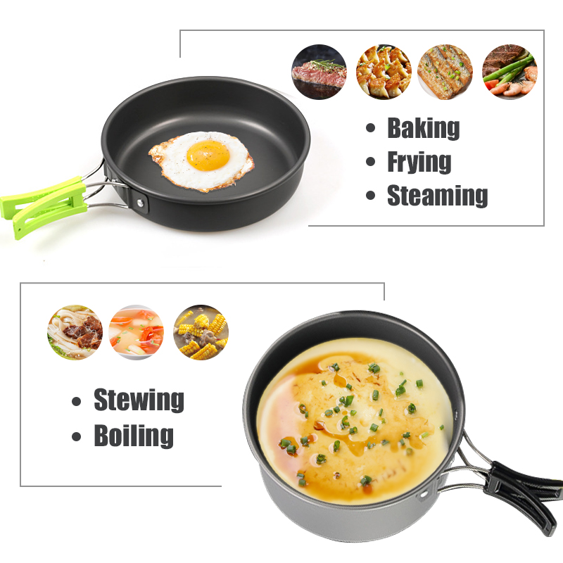 WESTTUNE Camping Cookware Kit  - Camping Cooking Pan Set recension och pris