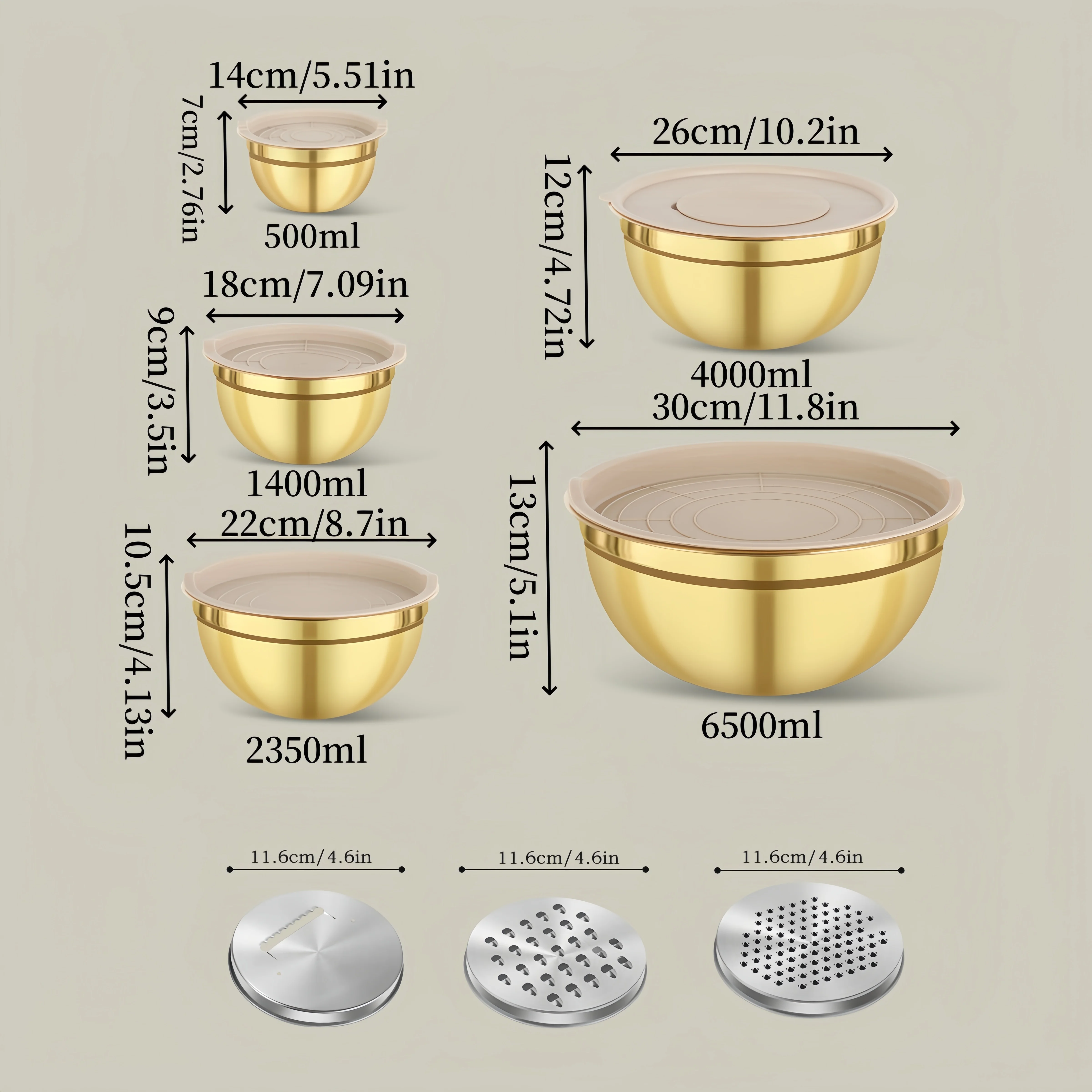 10-piece gold stainless steel  - Camping Cooking Pan Set recension och pris