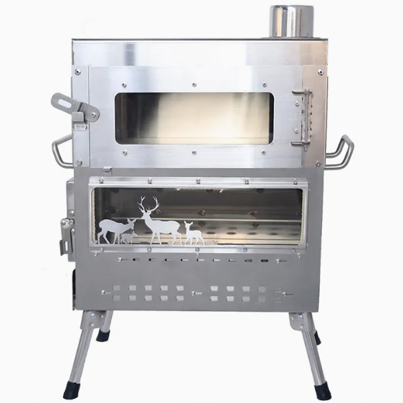 Premium Stainless Steel Wood B - Camping Cooking Ovens recension och pris