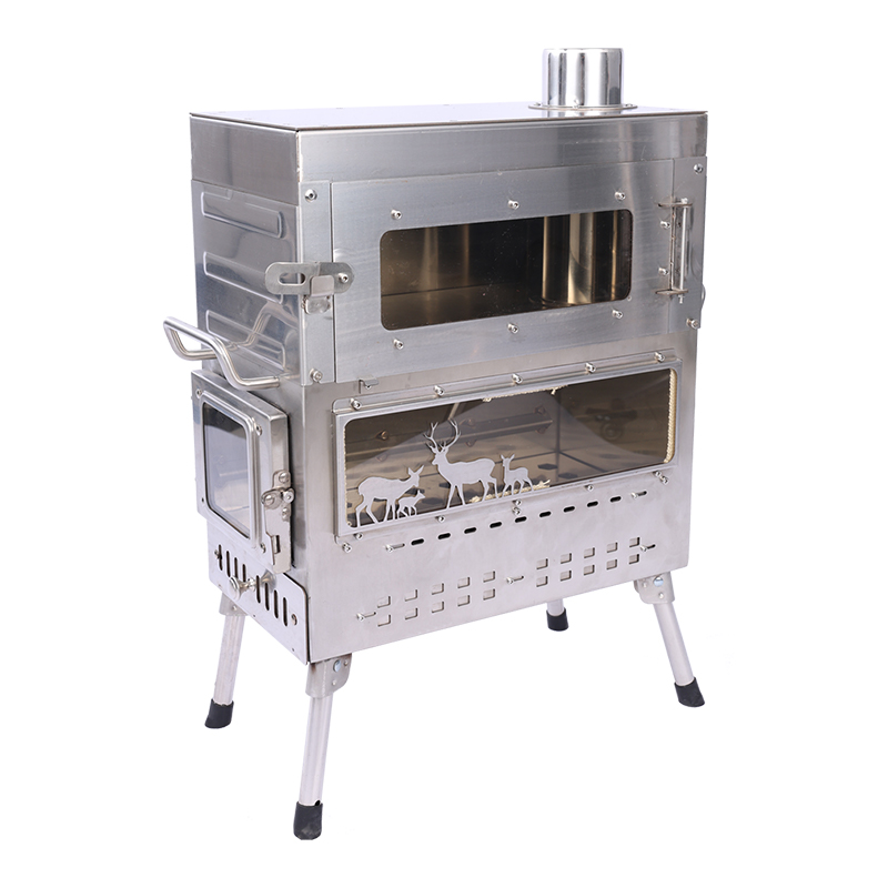 Premium Stainless Steel Wood B - Camping Cooking Ovens recension och pris