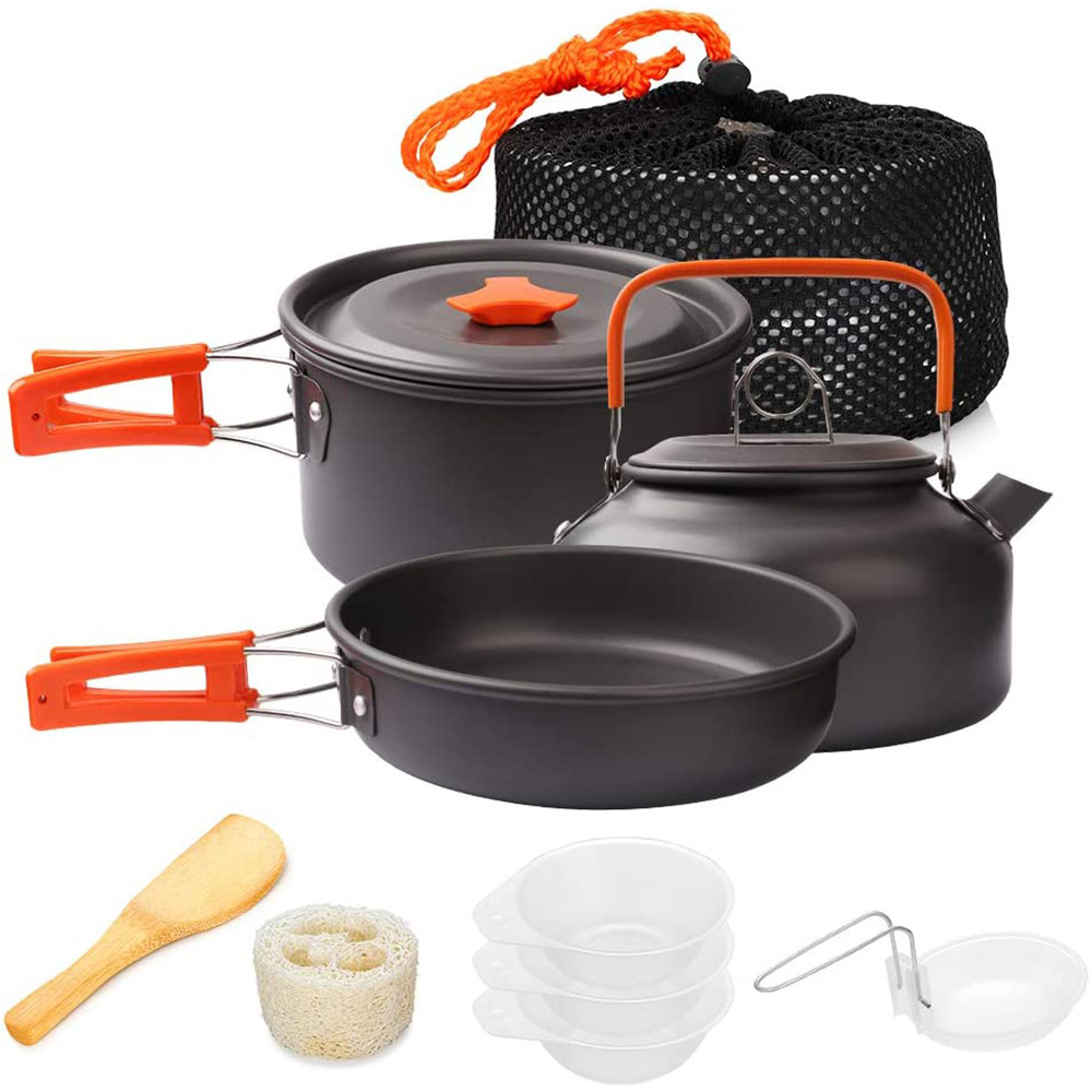 1pcs/1set Camping Cookware Kit - Camping Cooking Oil recension och pris