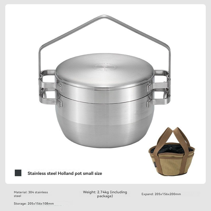 DO-25 thickened stainless stee - Camping Cooking Frying Pan recension och pris