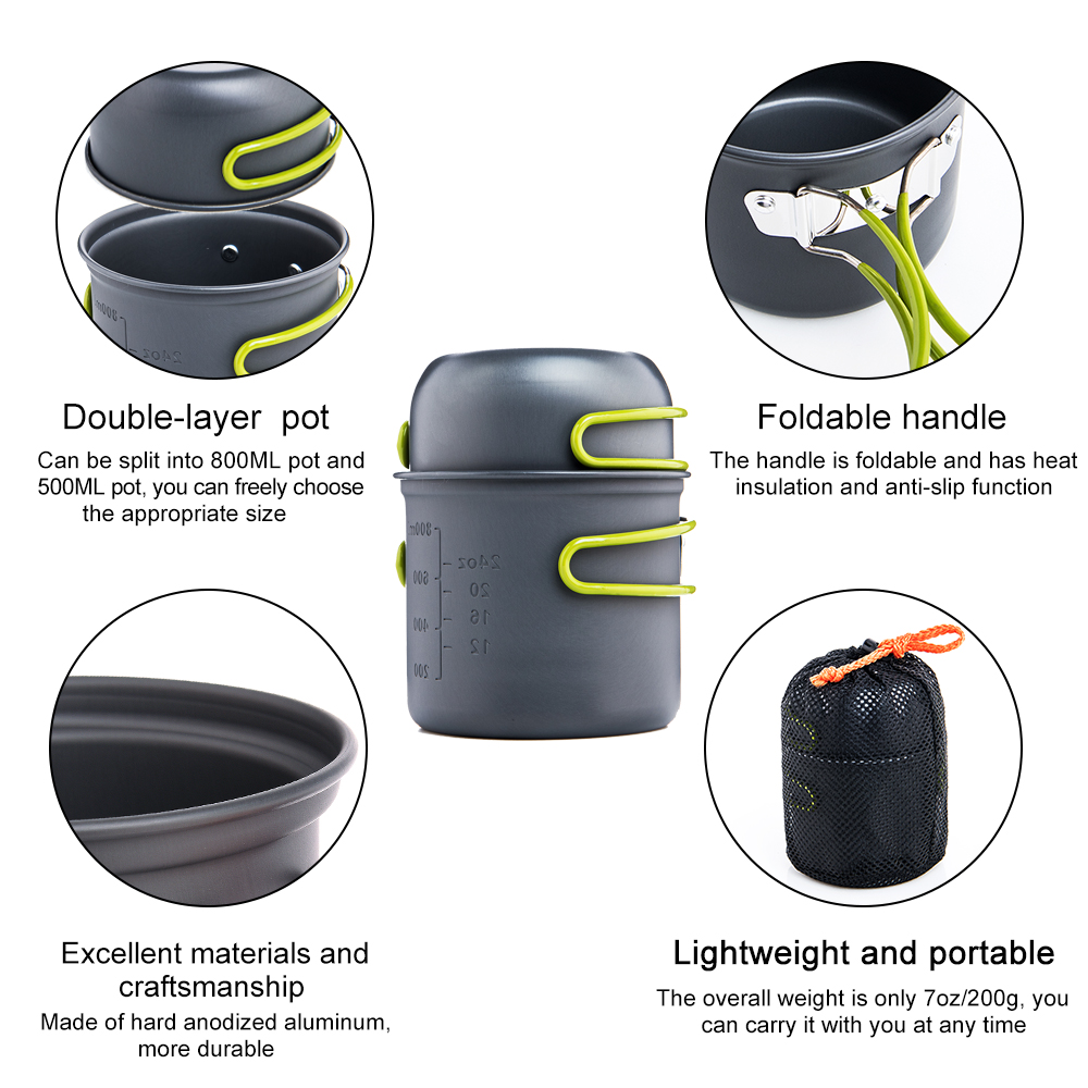Widesea Ultralight Camping Coo - Camping Cooking Dishes recension och pris