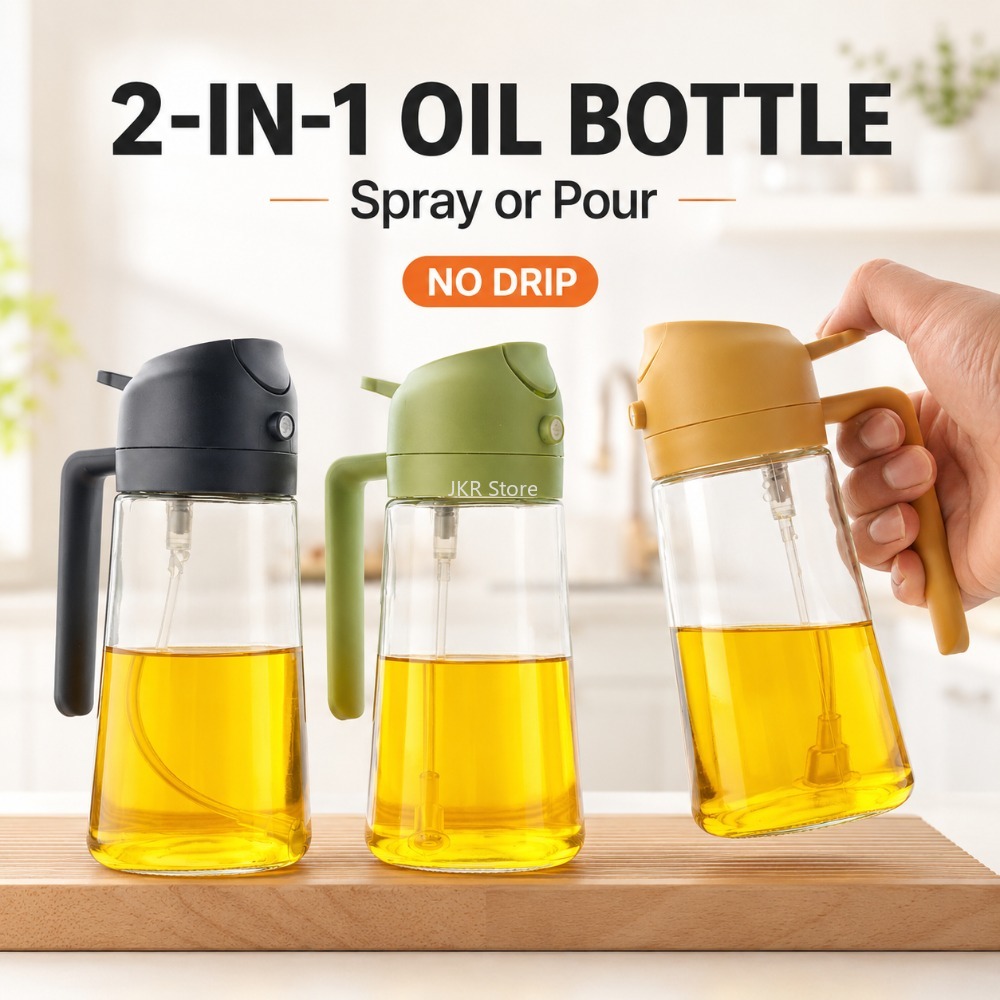 2 in 1 Olive Oil Sprayer Dispe - Camping Cooking Oil recension och pris