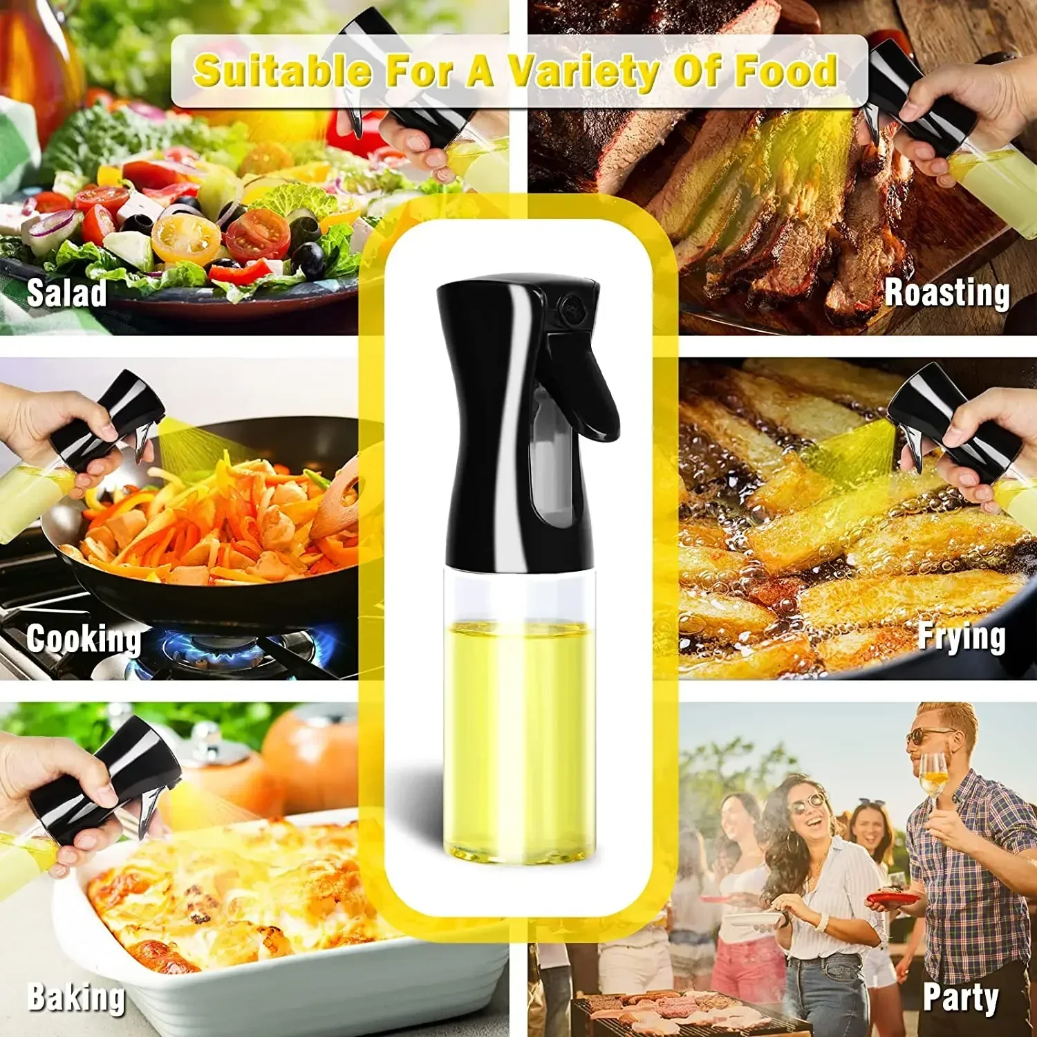 500ml Plastic Oil Spray Bottle - Camping Cooking Oil Container recension och pris